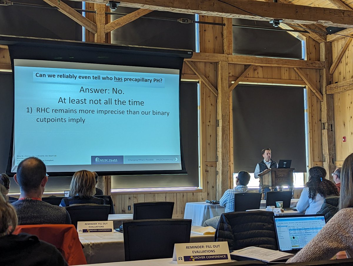 SashaPrisco's tweet photo. Wow - didn't think I would ever see @Brian_Houston12 arguing that hemodynamics and vasoreactive testing do not help us phenotype PAH patients. #ProConDebate @docroham @RyanTedfordMD @ATS_PC #Grover2023 https://t.co/77dMxpUmxM