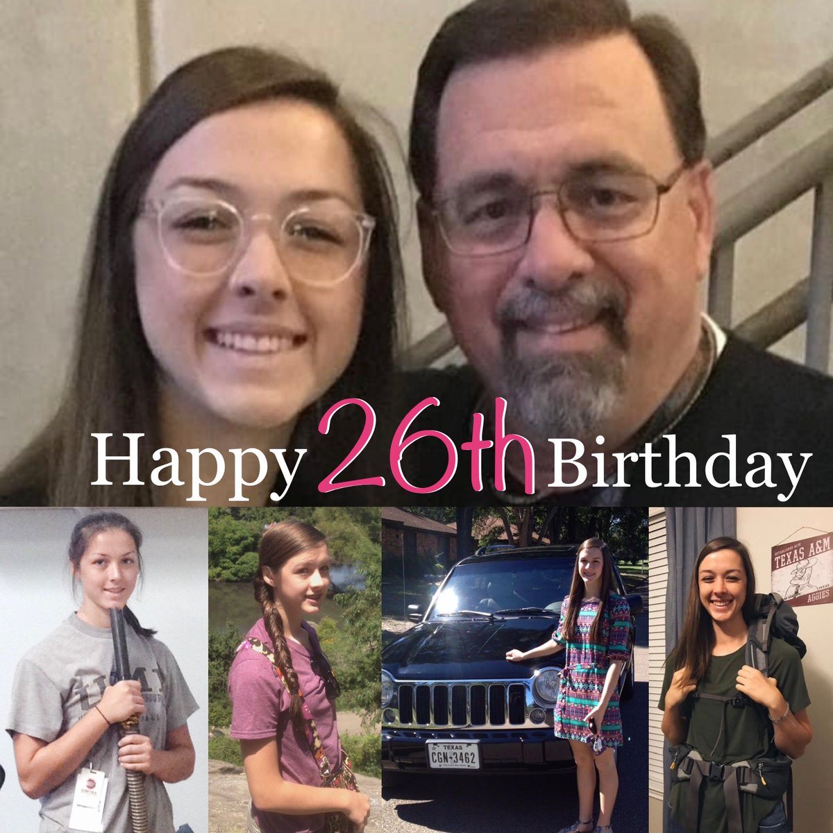 Happiest of Birthdays to my amazing daughter! You will ALWAYS be “Daddy’s Lil Princess!” May your special day be filled with joy and happiness! I’m SO proud to be your Dad! I love you very much!❤️