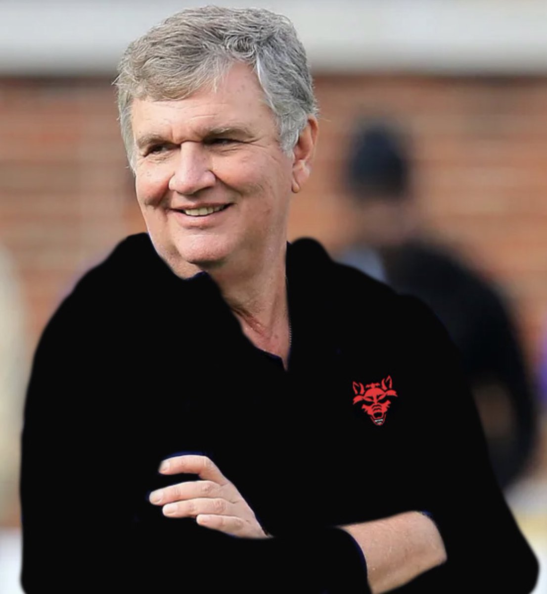 JohnVerser's tweet photo. Rumor is this man was seen using jelly packets to explain a counter option play to customers at Waffle House on Phillips Drive this morning, wearing a name tag that said option consultant. He bristled when someone called it triple option instead of spread option. 
#runthetriple https://t.co/DTTE3gEMEt