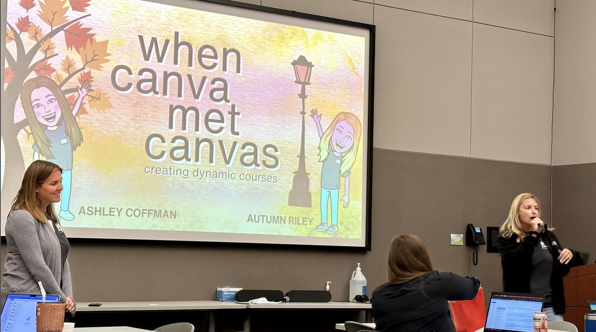 When Canva met Canvas: A match made in creativity heaven! 🎨✨ <a href="/EdTech_Ashley/">Ashley Coffman</a> &amp; <a href="/MrsAutumnRiley/">Autumn Riley 💖 💻 ✝️ #DigitalLearning</a> are presenting how you can marry the best of both worlds! #WhenCanvaMetCanvas 🖌💻
<a href="/Canvas_by_Inst/">Canvas by Instructure</a> <a href="/CanvaEdu/">Canva Education</a> <a href="/ESCRegion11/">ESC Region 11</a>