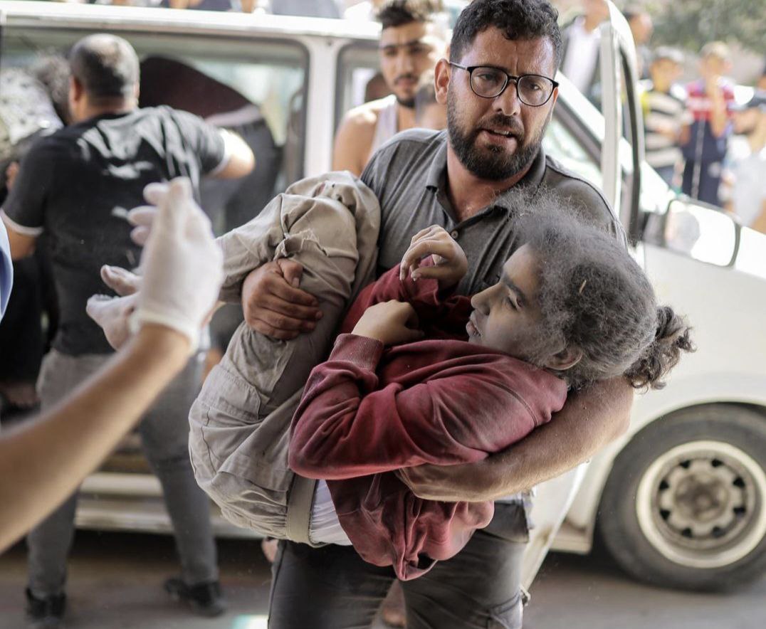 Heartbreaking scenes that Palestinians experienced in Gaza City due to the Israeli aggression.