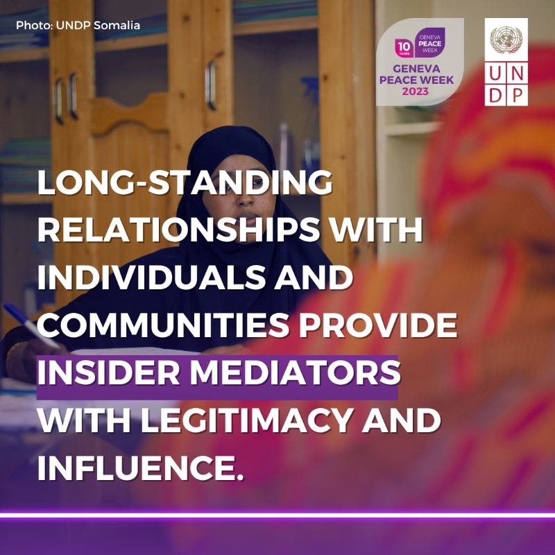 UNDPGeneva's tweet photo. At @GenevaPeaceWeek, @UNDP @francediplo @TrustWorksG invite you to learn how insider mediators are sustaining peace 👥🗣️ following a special 🎬film screening on #negotiation. Register below.