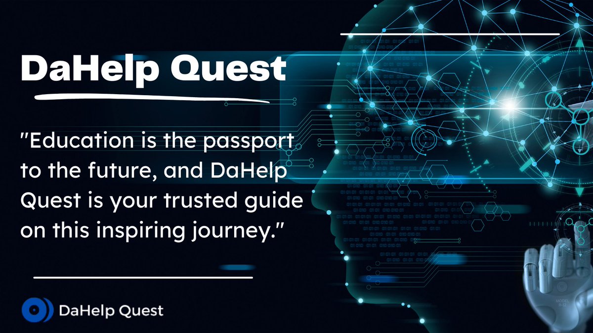 developerswollc's tweet image. 🌟 With DaHelp Quest by your side, the future of learning is brighter than ever. Let’s embark on this adventure together!
•
•
#AcademicSupport
#HappyUsers
#EnhancedLearning
#FreeTrial
#StudySmart
#DaHelpQuest 
#PDFChat 
#studywithDaHelpQuest 
#students 
#AceYourExams