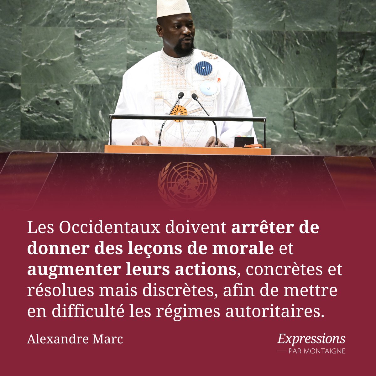 i_montaigne's tweet photo. 🗣️🌍 Comment les critiques de la démocratie sont-elles mises au service d’une déstabilisation anti-occidentale ? Comment les démocraties peuvent-elles réagir et se défendre malgré leurs erreurs de communication ? Une analyse d’Alexandre Marc. 👉 https://t.co/Gl8uRS3ufY https://t.co/6yOerTftwS