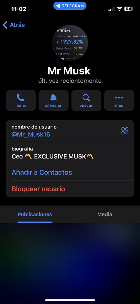 futurocrypt0's tweet photo. CUIDADO CON ESTE ESTAFADOR QUE ESTÁ POR TELEGRAN OFRECIENDO GRUPITOS VIP DE TRADING. AYUDEMOS A DIFUNDIR PARA Q OTRAS PERSONAS NO CAIGAN EN ESTAS ESTAFAS POR FAVOR. @adrig_iv @ladymarketok @MinimalTrader_ @ElGafasTrading @TradingLatino @iceuve @lacomdelacripto @futurocrypt0 https://t.co/A2tW3zL3R9