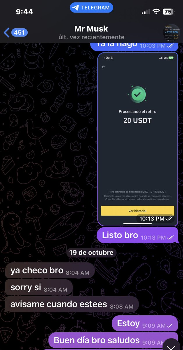 futurocrypt0's tweet photo. CUIDADO CON ESTE ESTAFADOR QUE ESTÁ POR TELEGRAN OFRECIENDO GRUPITOS VIP DE TRADING. AYUDEMOS A DIFUNDIR PARA Q OTRAS PERSONAS NO CAIGAN EN ESTAS ESTAFAS POR FAVOR. @adrig_iv @ladymarketok @MinimalTrader_ @ElGafasTrading @TradingLatino @iceuve @lacomdelacripto @futurocrypt0 https://t.co/A2tW3zL3R9