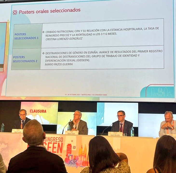 🥇#SEEN2023 Premio para el póster oral sobre el registro Nacional de destransiciones de <a href="/GrupoGIDSEEN/">GRUPO GIDSEEN</a> ¡Enhorabuena!
