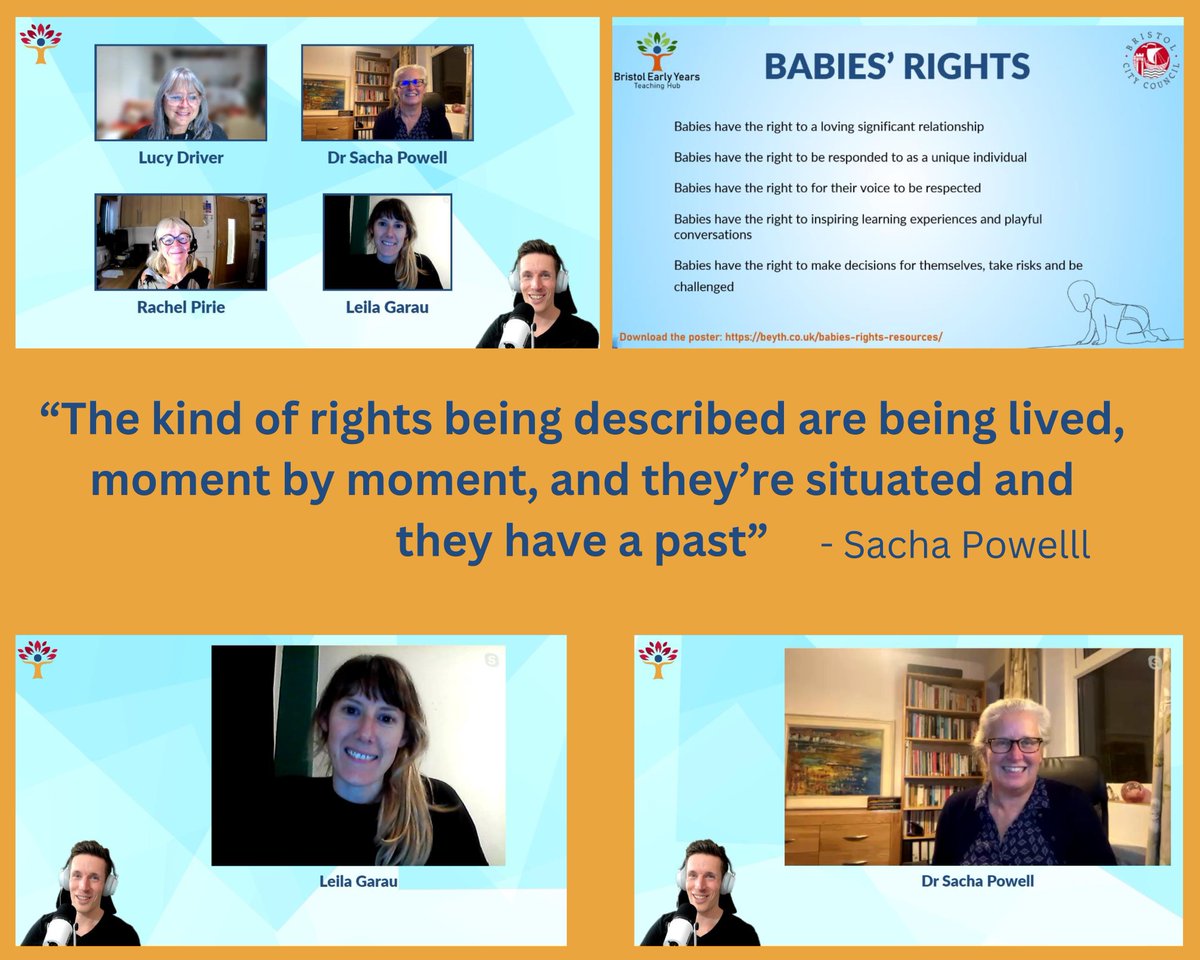 Bristol_EY_SPH's tweet photo. Missed our amazing webinar on Baby Rights?
Watch it here @ https://t.co/GGc1oxBRWV
#earlyyears #strongerpracticehub #babyrights #EYFS
@SachaPowell1 @FroebelTrust @lucydriver65
@RChoiceWilts @BristolEarly @thepetitioner
@EYBATHNES @springboard_og @millies_garden @EarlyYrsCassie https://t.co/2hkd1kXagF