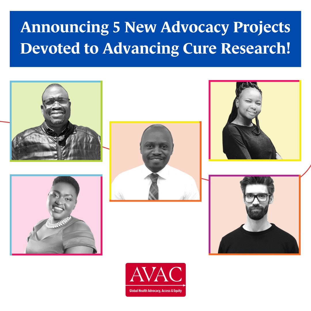 AVAC is thrilled to announce five new awards to accelerate advocacy for cure research! Learn more about the newest cohort of fellows and explore more about the Advocacy-For-A-Cure Academy here! 🌟 avac.org/blog/announcin… @iasociety @Aidsfonds