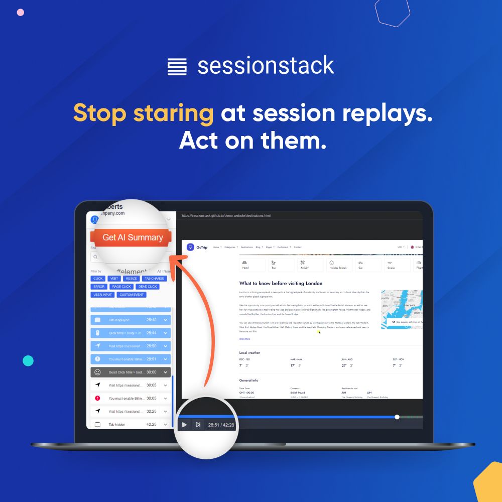 SessionStack tweet media