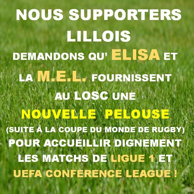 LoscFansOnline's tweet photo. 🚨🚨🚨   COMMUNIQUÉ

« La pelouse de la Decathlon Arena est dans un état CATASTROPHIQUE ! »

Le LOSC paye chaque année un loyer "exorbitant" pour l'utilisation du stade ! Nous sommes donc en droit d'attendre une prestation à niveau !

👉  Diffusez un maximum S.V.P !!!   🔃 https://t.co/NSswZ84bfG