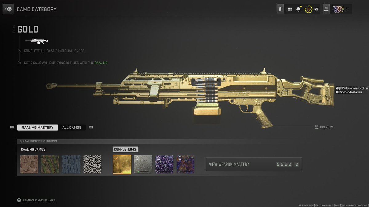 sc0nesandc0ffee's tweet photo. Iβm a Call of Duty main now.
My first golden gun. π₯°
#CallofDutyModernWarfare2 #raallmg #goldgun #thehaunting https://t.co/X6VI2XoVQF