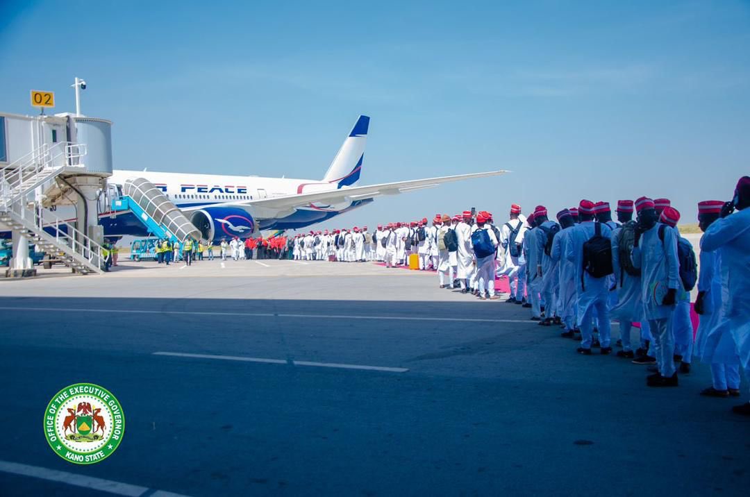 Kyusufabba's tweet photo. The first set of sponsored students have departed for Mumbai via Lagos, on a chartered flight today. 

Other students will also depart through subsequent flights for their destinations. I am happy and grateful on their behalf for your support. - AKY https://t.co/tmvyVrtpL7