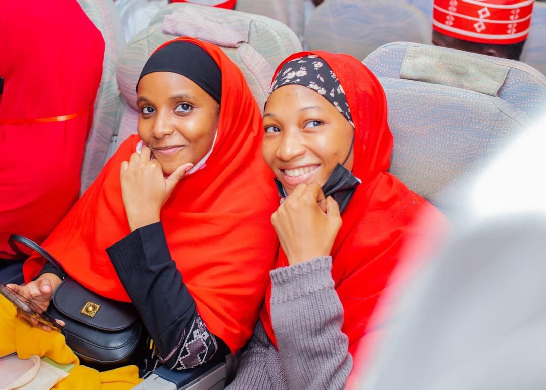 Kyusufabba's tweet photo. The first set of sponsored students have departed for Mumbai via Lagos, on a chartered flight today. 

Other students will also depart through subsequent flights for their destinations. I am happy and grateful on their behalf for your support. - AKY https://t.co/tmvyVrtpL7