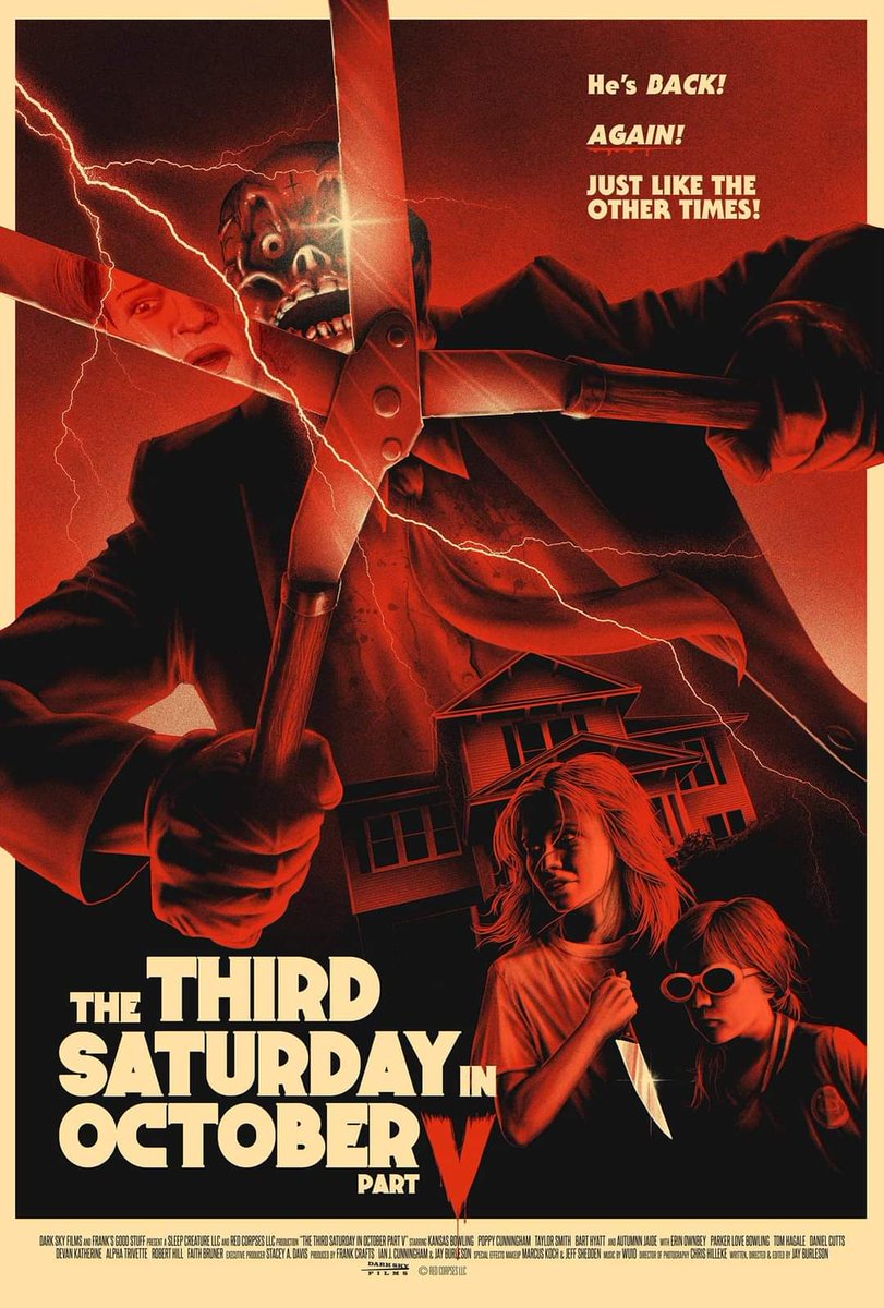 SlasherTrash's tweet photo. October 21st is 'The Third Saturday in October' and Tubi has TWO slasher treats for you!
'Get ready to go back to the days of the video store era where you might've discovered your favorite horror franchise out of order.'
Two slasher films - start with Part V! π https://t.co/pD0a8J5EZZ