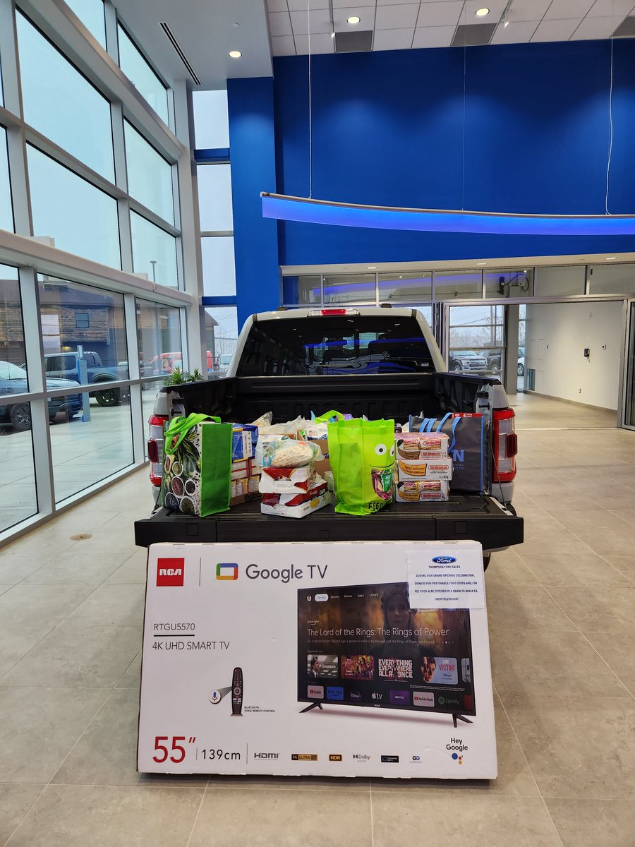 1029CHTM's tweet photo. 102.9 CHTM is back at Thompson Ford check out the new building, vehicles, and more! Also you might want to bring some non perishable food for a chance to win a Smart TV. https://t.co/oLQlPKTOwZ