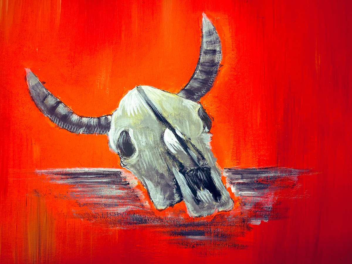 misstalbotart's tweet photo. Year 10 produced some fabulous observational studies this week! They created A3 canvasβ painting animal skulls for their natural forms project π #NaturalForms https://t.co/VVHO1YMzOt