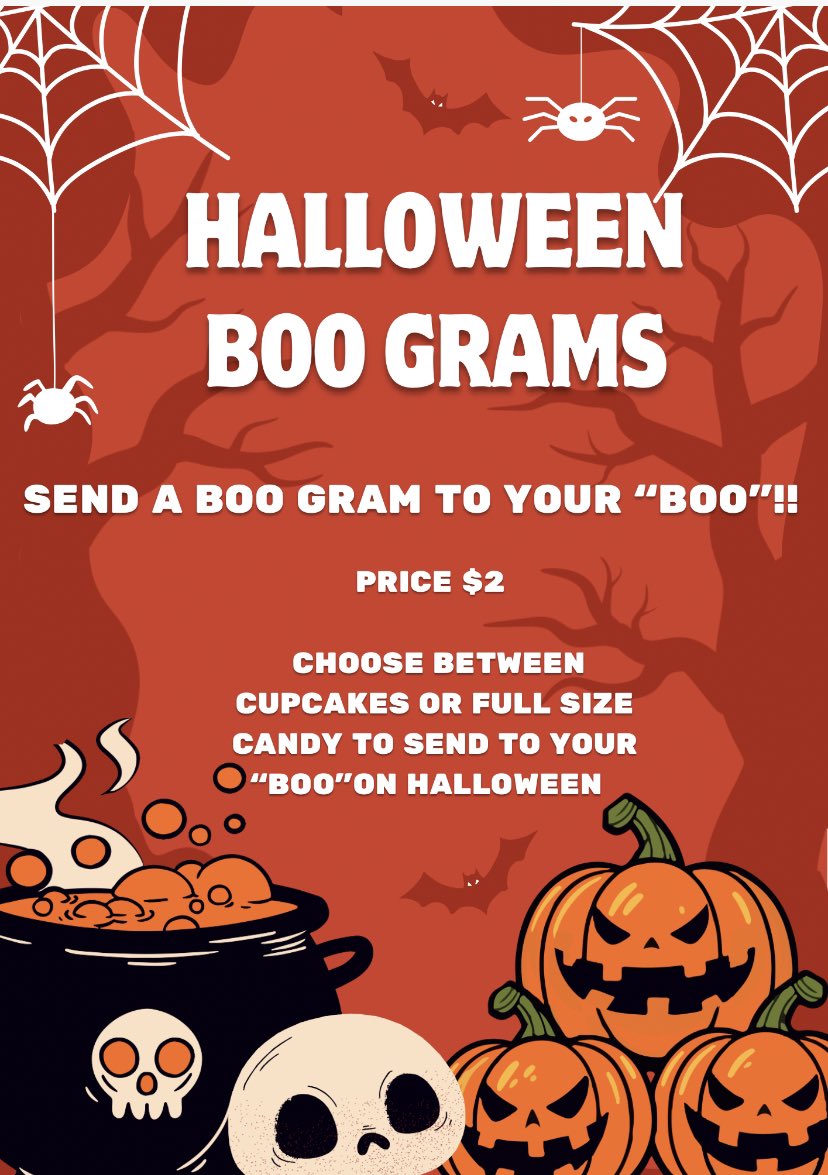 It’s Spooky Season! Get your “Boo Gram” for Halloween! 🍭🍬🎃