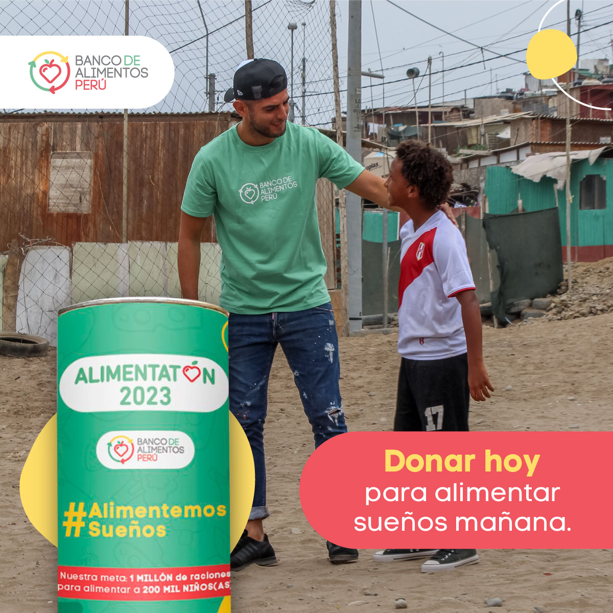 #Alimentatón2023 | ¡El tiempo corre!
Solo faltan 2 días para que termine la Alimentatón 2023. Tu donación puede marcar la diferencia en la vida de quienes más lo necesitan.🤝🏻
Haz tu aporte desde la comodidad de tu hogar a través de nuestra página web.💚

📱Yapea al 960302185