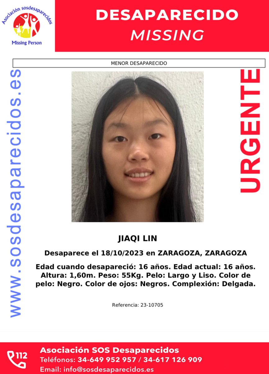 Ha desaparecido Jiaqi Lin
Compartid a ver si aparece 🤞