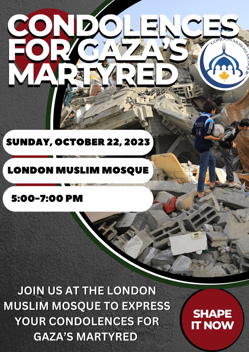 London Muslim Mosque (@LondonMosque) on Twitter photo 2023-10-20 15:14:02