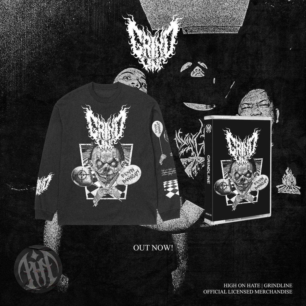 Pres rilis long Sleeve &amp; kaset pita Grindline grindcore yang berjudul "bembi bangsat"
@HighOnHaterecord
#grindline
#grindcore
#highonhaterecord
#beer
#bmx
#football 
#croot