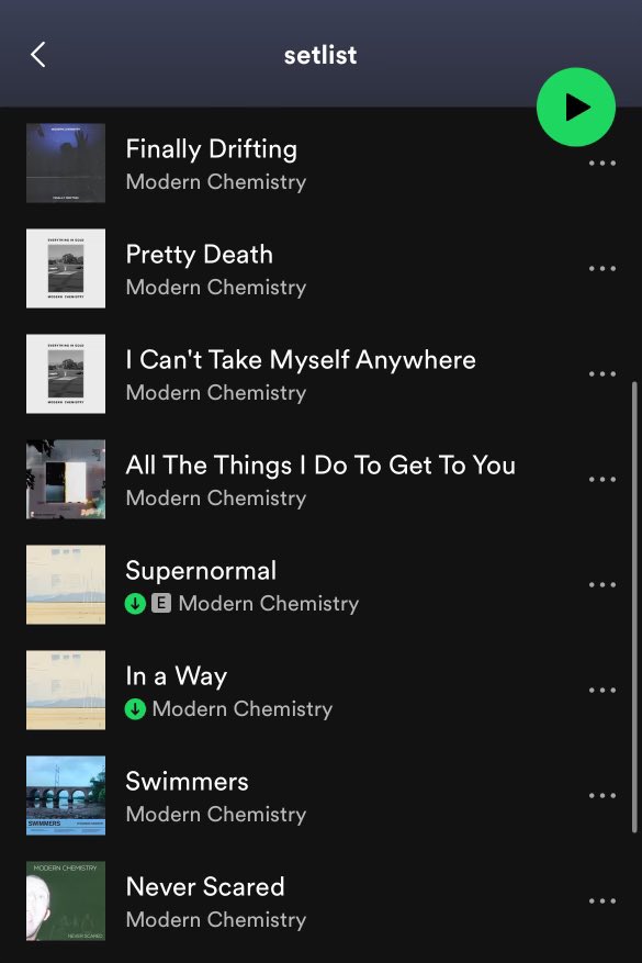 This is the setlist for tonight’s show at Low Dive in Asbury Park with <a href="/defnotyerbaby/">NOT YER BABY</a>