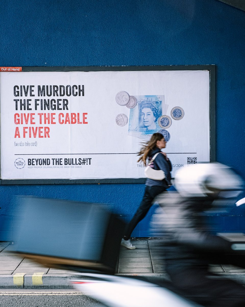 TheBristolCable's tweet photo. The Bristol Cable has been producing quality journalism since the Murdochs owned 25% of the UK’s print media.
With your support, we can continue our work long into the future. When he’ll likely own even more.
#BackTheCable
https://t.co/JUbK2ZfGvg https://t.co/ZnZ9BeENEp