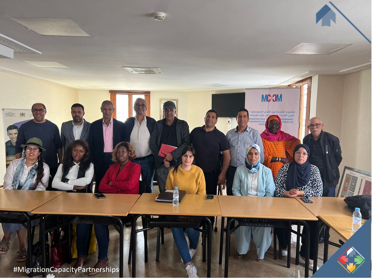 🔵 The #training on Project Cycle Management, organised by @urban_migration, funded by the @EU_Commission took place 16-19 October with Members of the Migration Coordinating Unit of #Casablanca. Thank you to all trainees for their successful participation. #TogetherWeDeliver