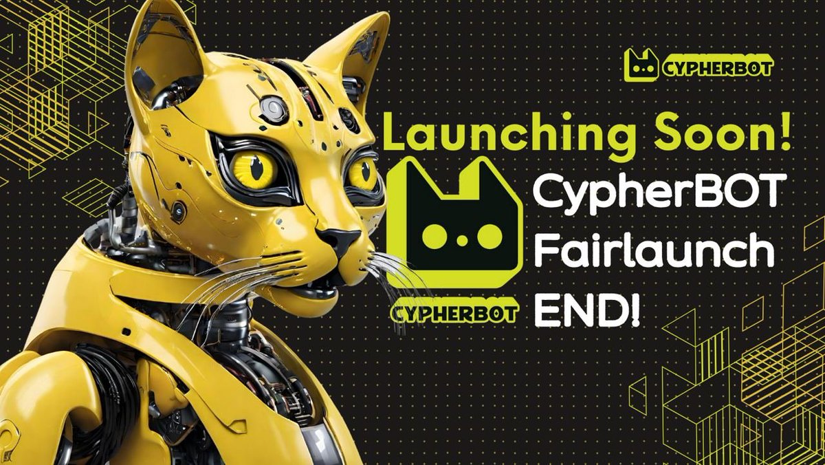 CypherbotTech's tweet photo. #CypherBOT FairLaunch Closed Successfully with 21.76 #ETH!

Congratulations to the whole team &amp; Thanks to our amazing community for putting their faith in us, We won't let you down!

Launch will be on Monday &amp; Claim will be available today, stay tuned!

#CBOT $cBOT #DeFi https://t.co/TBNgZhaGsO