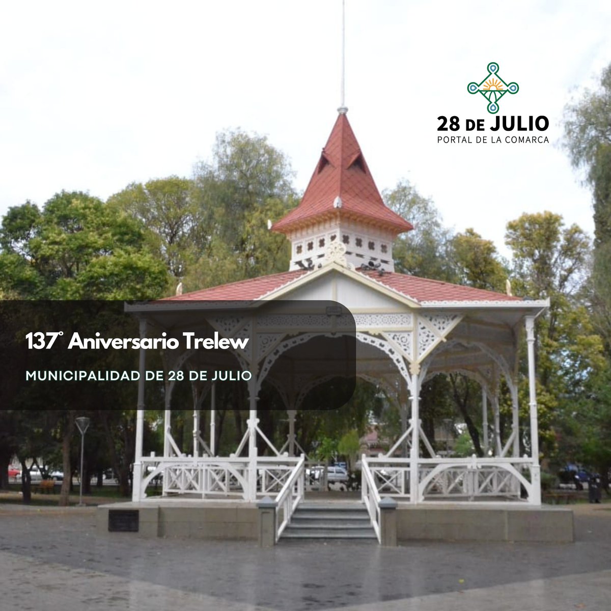 ✨137° Aniversario Trelew

La Intendenta Adriana Agüero y su equipo de gobierno saludan al Intendente Adrián Maderna y todos los habitantes de la Ciudad de Trelew en su 137° Aniversario.

#28DeJulioChubut #PortaldelaComarca #intendenciaAdrianaAgüero