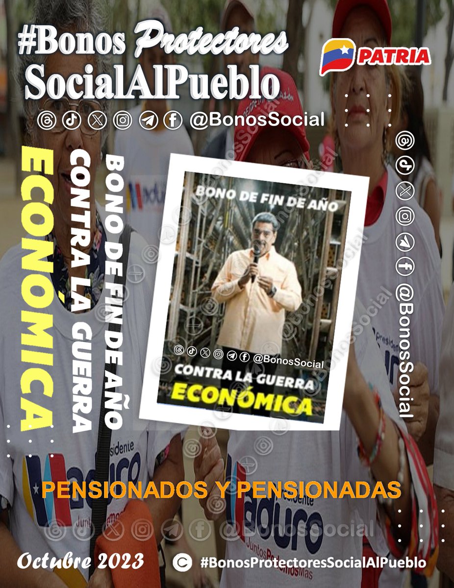 Bonos Protectores Social Al Pueblo tweet media