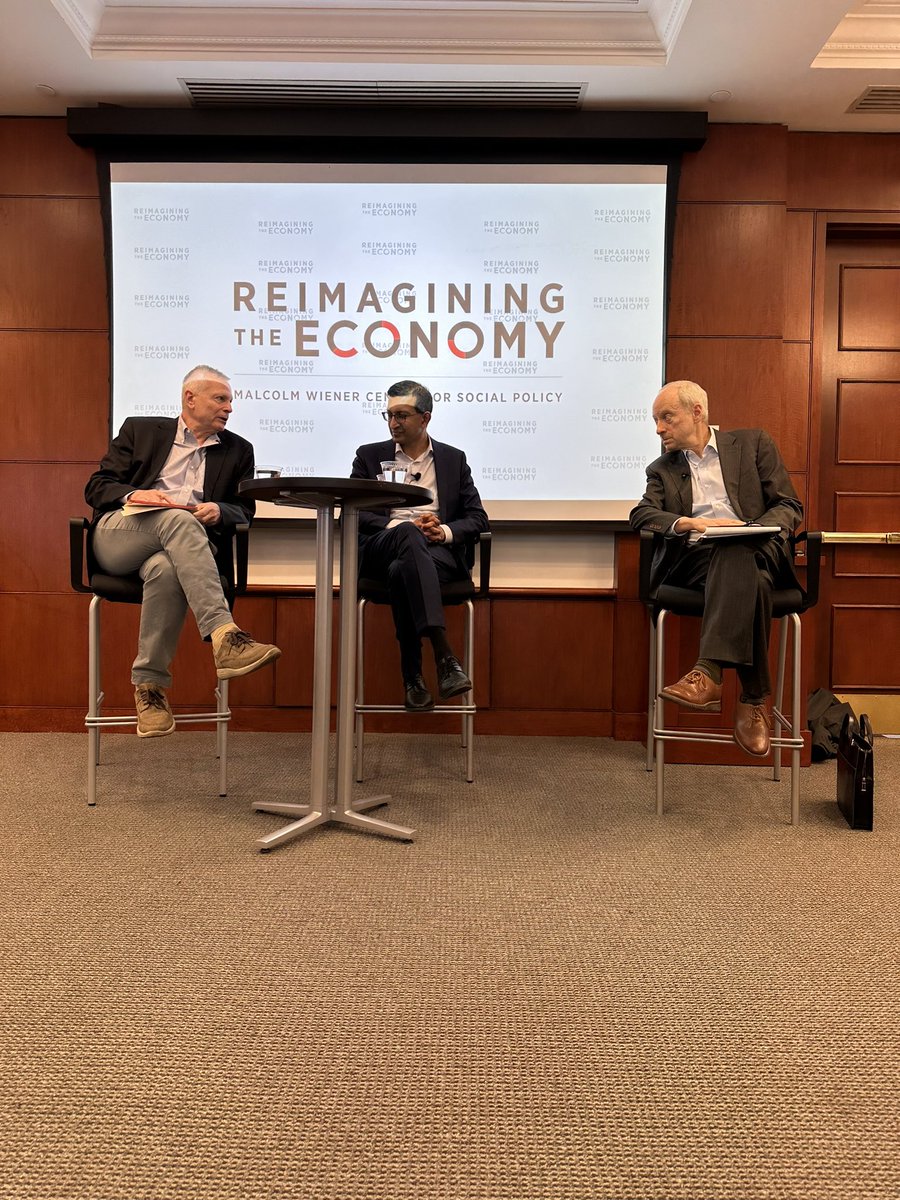 “Education, Elitism, and Economic Opportunity,” featuring Raj Chetty and Michael Sandel, in conversation with Dani Rodrik, October 18, 2023, at the Harvard Kennedy School - an incredible talk about education and social mobility. The data Chetty has collected is - wow! @harvard…