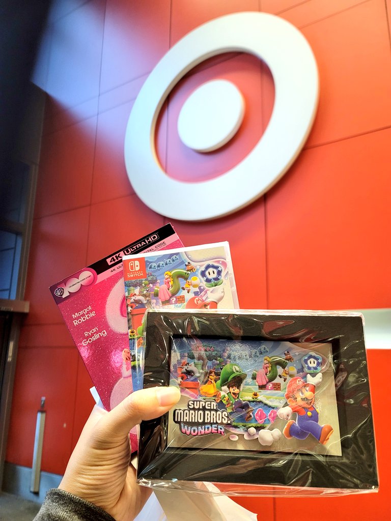 Nymo's tweet image. Morning #SuperMarioBrosWonder #TargetRun is a success!
(&amp;amp; #BarbieMovie 4k)