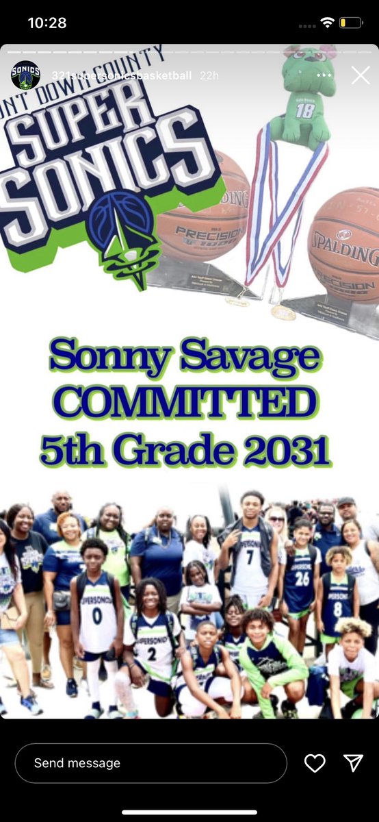 321supersonics's tweet photo. Sonny Savage - Utility player with excellent size , IQ, and complete all around game. Savage is another returning #CDC31 and also is currently QBs West Melbourne #10u Sonny can play 1-5 and also had one of the highest GPAs in the program ! Good luck this season #AAUsports #BBALL https://t.co/ibOmSeWlxV