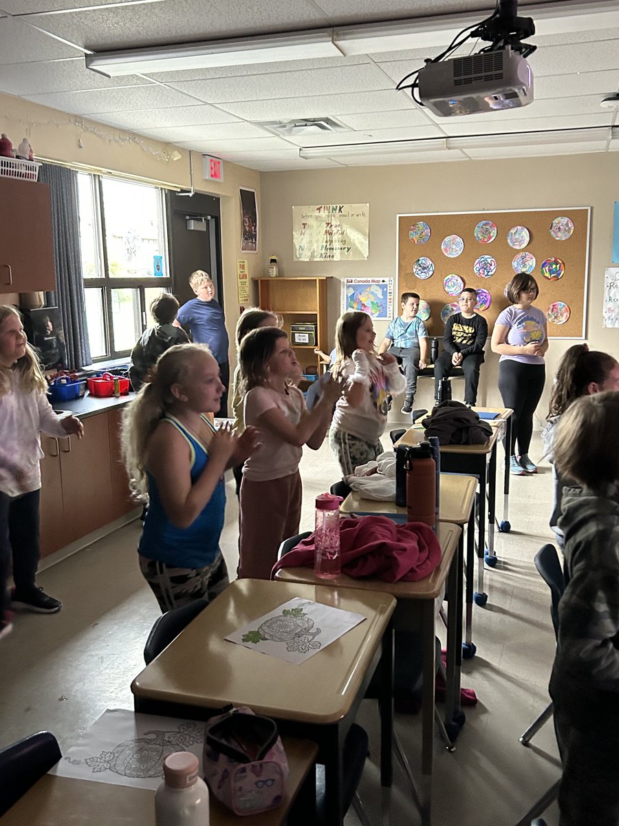 GRivett99's tweet photo. Just Dance &amp; Staff vs Students V-Ball game ! What a fun Friday !! ⁦@EIMJaguars�� 🎉🎉😊😊 https://t.co/wWFwW0IHra