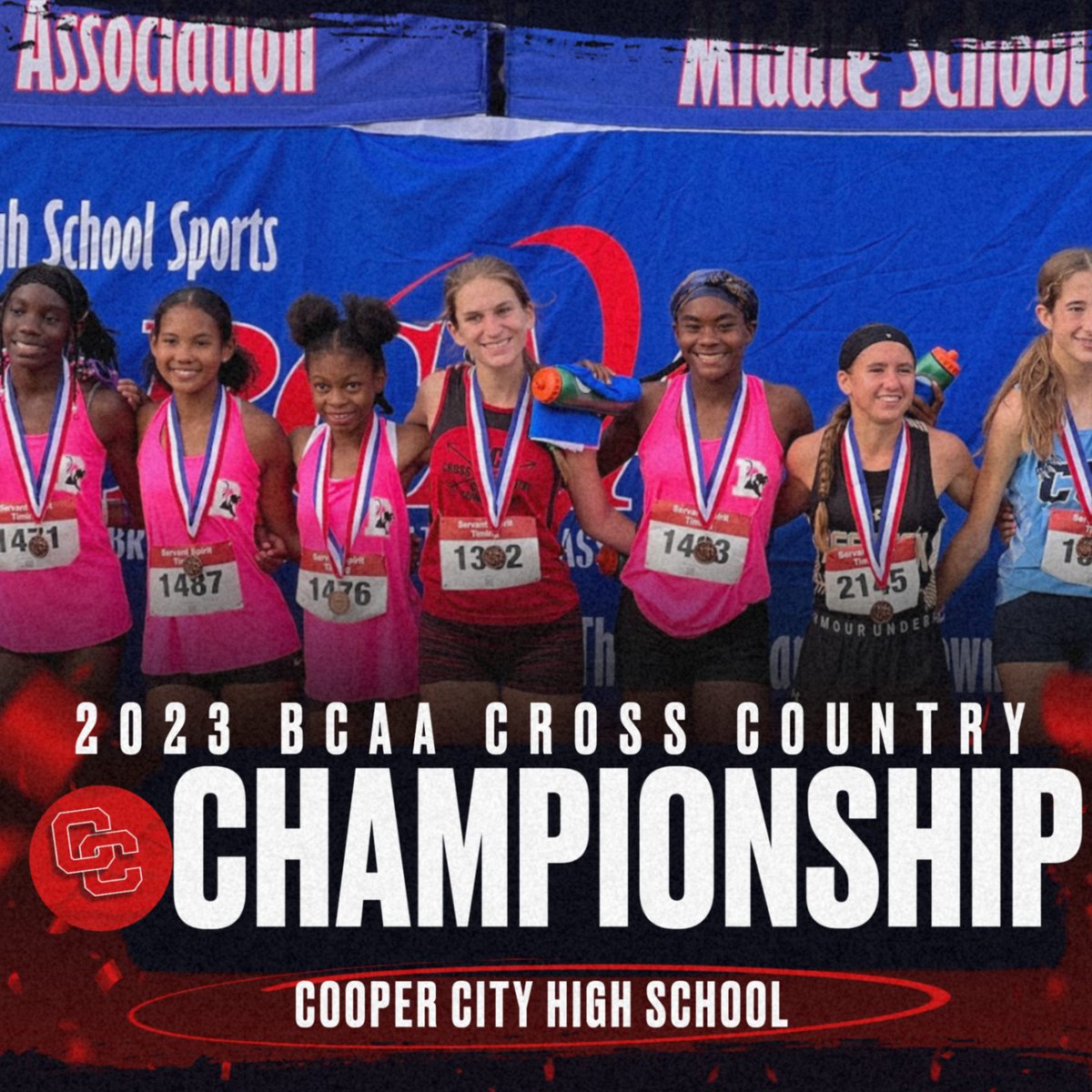 Congrats the the girls Cross Country team for finishing 8th overall out of 21. Special Congrats to Madeleine De'Lacoste for finishing 7th out of 200 girls. Go Cowboys! @Principal_CCHS @CooperCityHigh