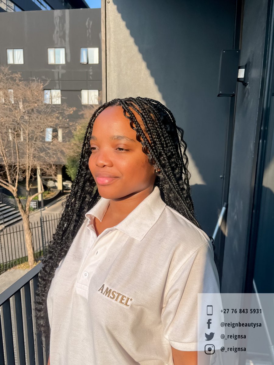 _reignsa's tweet photo. Bohemian Goddess Braids in medium width and hip length 🥰

✨R650✨ incl hairpiece 

 📞076 843 5931
📍Bryanston | Cosmo City | Randburg | Fourways | Sandton | Rosebank | North Riding | Carlswald 

Our prices include the price of the hairpiece.

#Girltalkza #Johannesburg https://t.co/VqWexkYfG0