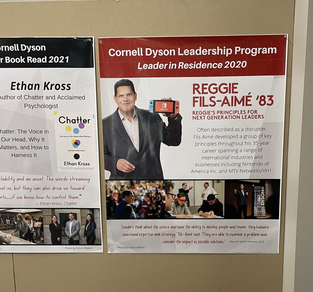 Back on the @Cornell campus for the Trustee Council Annual Meeting. Always get a kick from spending time in the @CornellDyson building where I spent so many hours taking classes and seeing my face on the wall. Go Big Red!