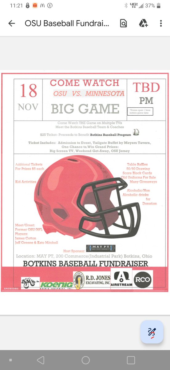 DerekJKoenig's tweet photo. Fundraiser for the Botkins High School Baseball team.  If you're interested see a team member or hit me up.  Hope to see you there. https://t.co/xpxSJfr5yv