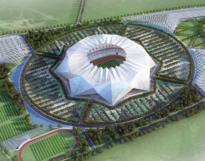 lnstantFoot's tweet photo. 🚨 OFFICIEL ! La Fédération Royale Marocaine de Football va construire le 𝗣𝗟𝗨𝗦 𝗚𝗥𝗔𝗡𝗗 𝗦𝗧𝗔𝗗𝗘 𝗗’𝗔𝗙𝗥𝗜𝗤𝗨𝗘 et le 𝗦𝗘𝗖𝗢𝗡𝗗 𝗣𝗟𝗨𝗦 𝗚𝗥𝗔𝗡𝗗 𝗦𝗧𝗔𝗗𝗘 𝗔𝗨 𝗠𝗢𝗡𝗗𝗘 ! 🤯🇲🇦

Celui-ci sera situé à la ville de Benslimane, près de Casablanca. Il aura une capacité de 113 000 spectateurs et un coût total de 500M€. 💰 

Sa construction débutera en 2025 et sera achevée en 2028. 🏗️

Ce sera également 𝗹𝗲 𝗽𝗹𝘂𝘀 𝗴𝗿𝗮𝗻𝗱 𝘀𝘁𝗮𝗱𝗲 𝗱𝗲 𝗹𝗮 𝗖𝗼𝘂𝗽𝗲 𝗱𝘂 𝗺𝗼𝗻𝗱𝗲 𝟮𝟬𝟯𝟬. 🏟️

(📸 Photo d’illustration)
