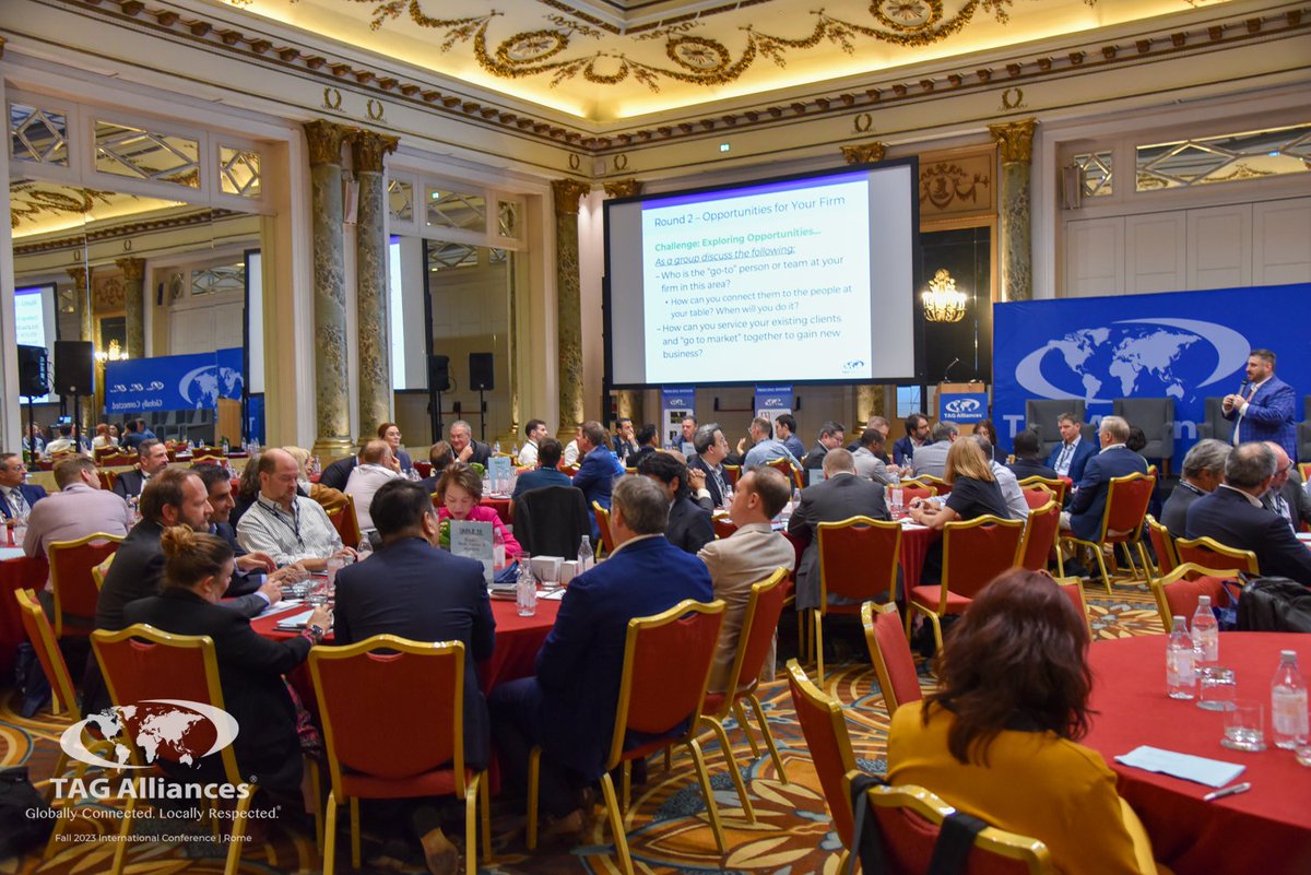 GMcG Directors Lyn Canning Hagan &amp; Robbie Milliken are pleased to be attending <a href="/tagalliances/">TAG Alliances (TAGLaw, TIAG & TAG-SP)</a> International Conference in Rome. Always a superb event for networking &amp; insightful information sessions. 
Lyn was invited to share her expertise on one of the panel sessions (1st photo).