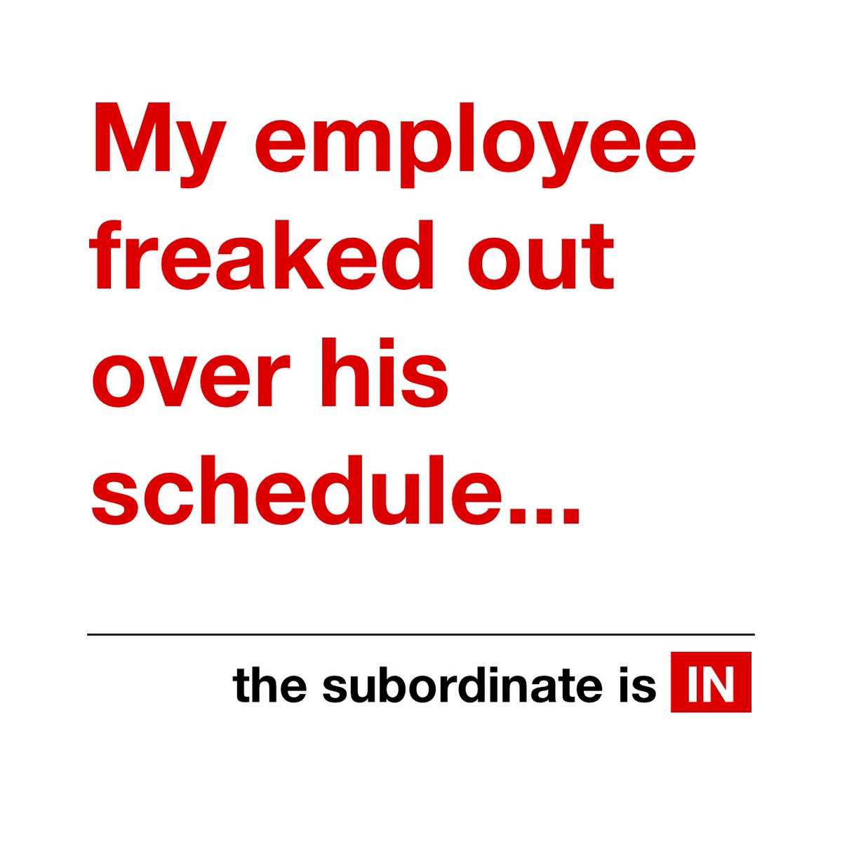 This week, an employee’s schedule gets messed up, and they come close to losing their sh...
#Businessadvice #JobAdvice #Management