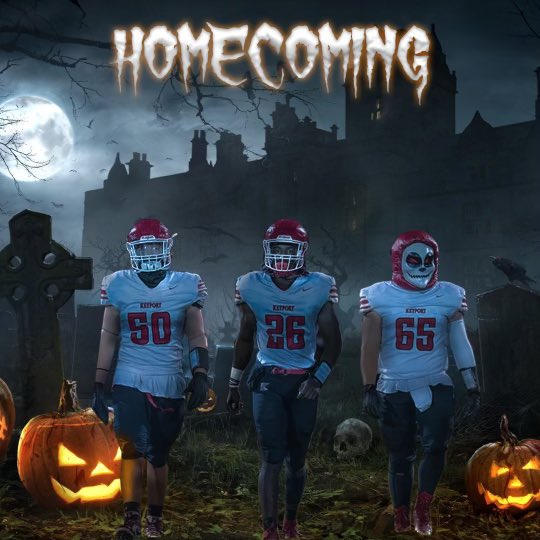 FBKeyport's tweet photo. Homecoming 
Senior Day
Food Donations  and @PORTPRIDE1 Shirt Giveaway
FOOTBALL vs New Egypt
Saturday HIGH NOON https://t.co/Oel3qfRZRS