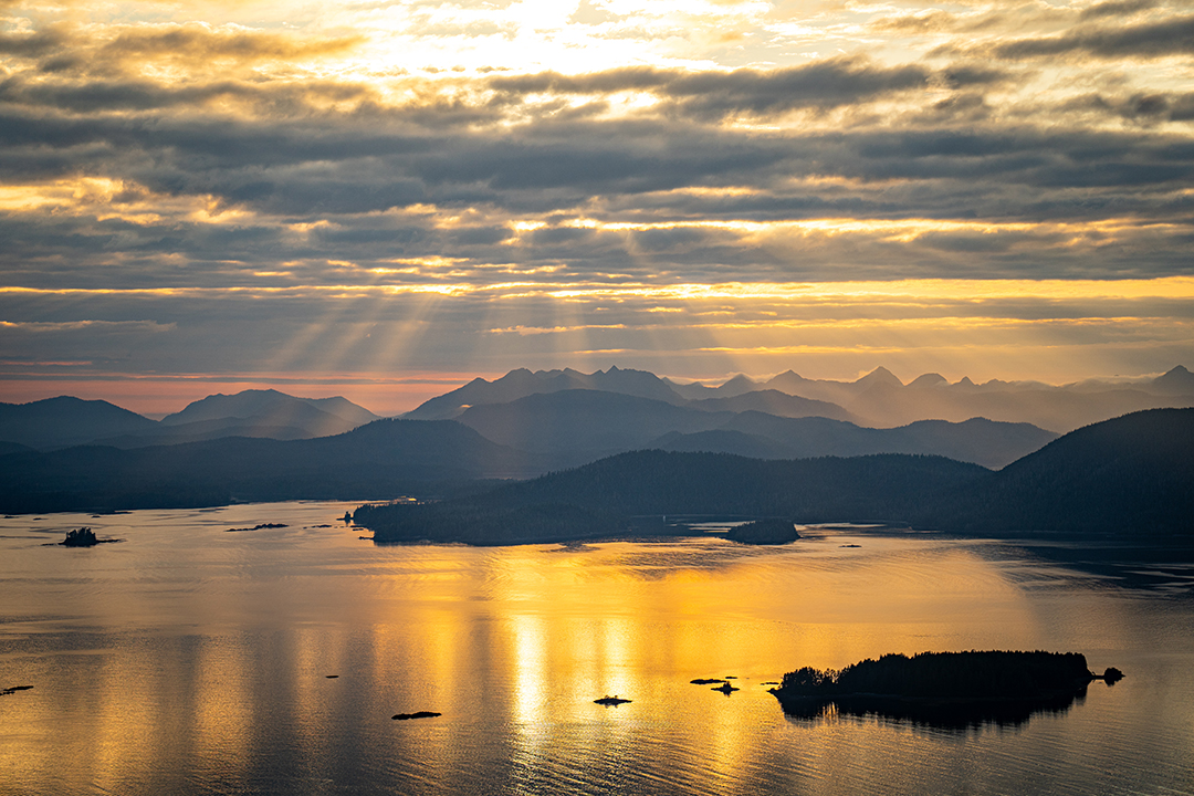 #FieldPhotoFriday: Sunsets above Sitka, AK 🗻 📸: Lucas Rietmann #Alaska #Sitka #Mountains #DataAcquisition #GIS #Lidar #Geospatial #BeyondEngineering #NV5Geospatial