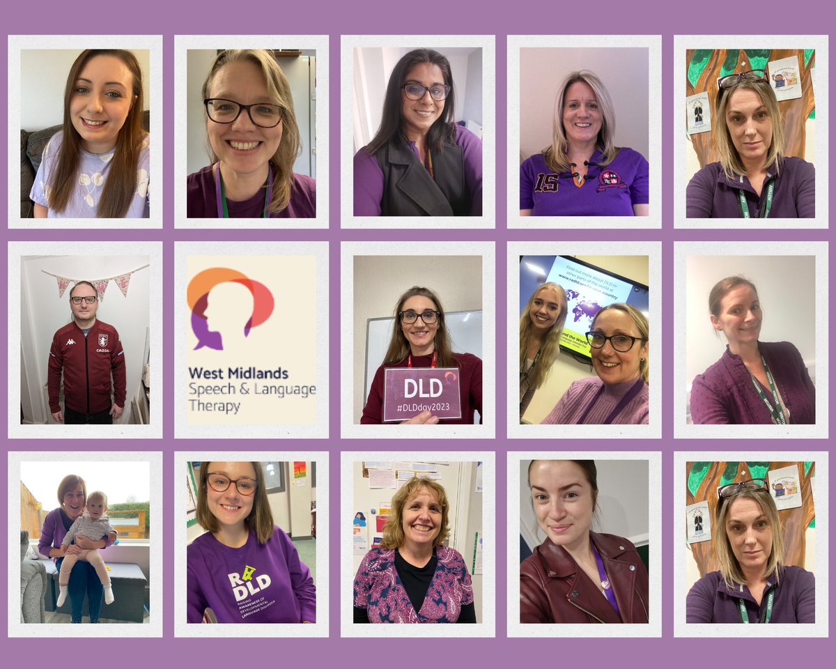 WMISLT2's tweet photo. What a day! Our SaLT team and OT team have all been wearing purple today to increase visibility and start conversations about #devlangdis ππππ #DLDday #thinklanguage #thinkdld #otjobs #slcnjobs https://t.co/oLu3nPFrBo
