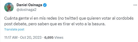 CarlosMaslaton's tweet photo. Es la ideología correcta y políticamente posible para Argentina. Es un tipo normal Schiaretti, le funciona bien el cerebro, no es un desequilibrado mental. Sombrilla Larreta tenía razón en buscarlo. No lo dejaron. Además no podés hacer nada sin Córdoba, es demasiado importante. https://t.co/MaKDu6hAUz