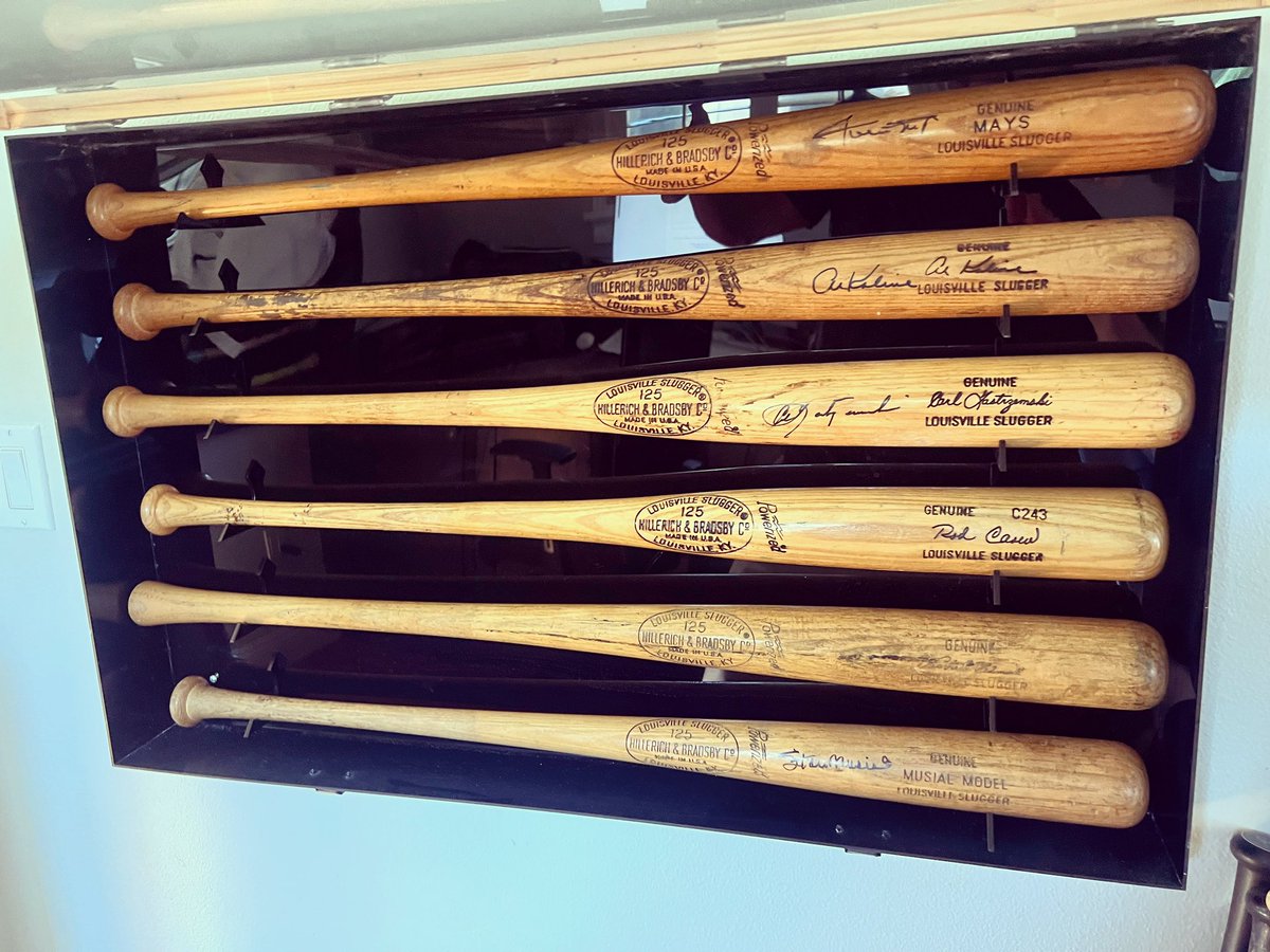19,392 combined hits between these HOFers.  Stan the Man, lead the pack with 3,630 career knocks.   #gameused #gameusedbats