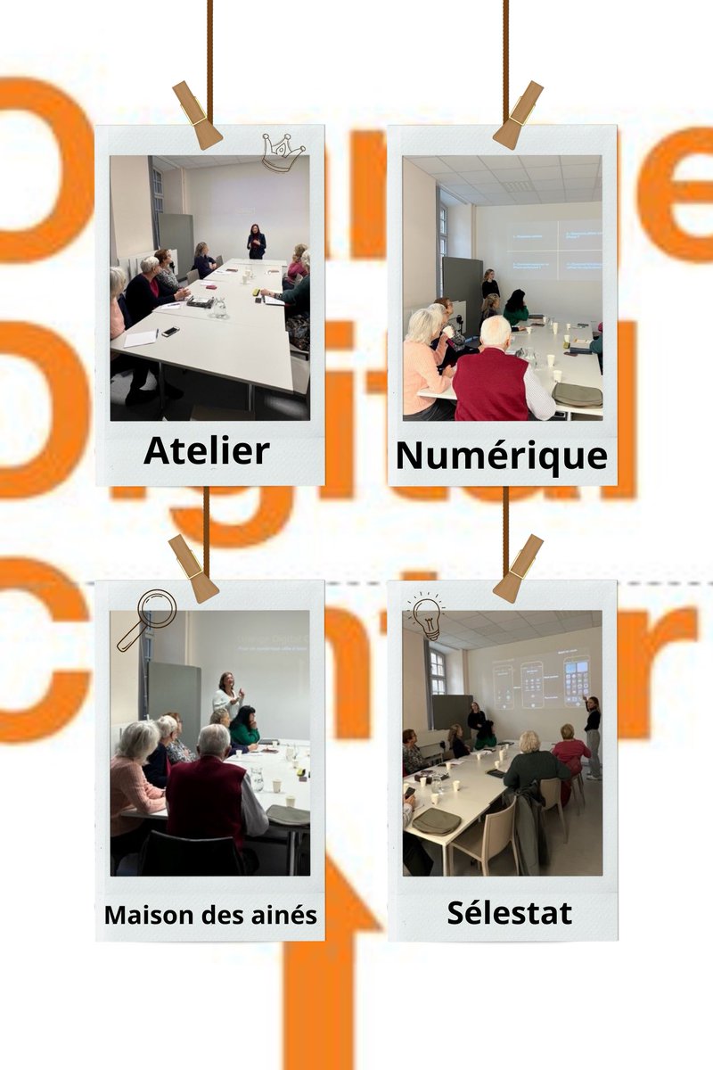 Ce matin nous étions à #Selestat pour 2 Ateliers numériques seniors #orangedigitalcenter <a href="/OrangeGrandEst/">Orange Grand Est</a> - merci à <a href="/nadege_wh/">Nadège Hornbeck</a> pour la confiance et l’introduction de la matinée et à <a href="/HelenaWirtz/">Hélèna</a> et <a href="/paulinelhuilli3/">pauline lhuillier</a> pour l’animation - #numeriquepourtous