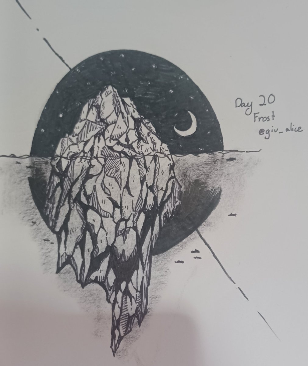 giu_alice's tweet photo. #inktober2023day20  IDK HOW THE HECK U SHAPE ICE I HATE THIS https://t.co/AlyuQ1lxoz